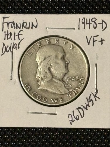 1948-D Franklin Half Dollar  VF+