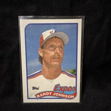 Topps 1989 Randy Johnson Montreal Expos Rookie Base Set #647 MLB Rookie Card. rookie card picture