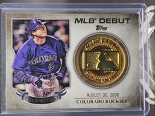 TROY TULOWITZKI 2016 TOPPS SERIES ONE MLB DEBUT MEDALLION ROCKIES Q6903