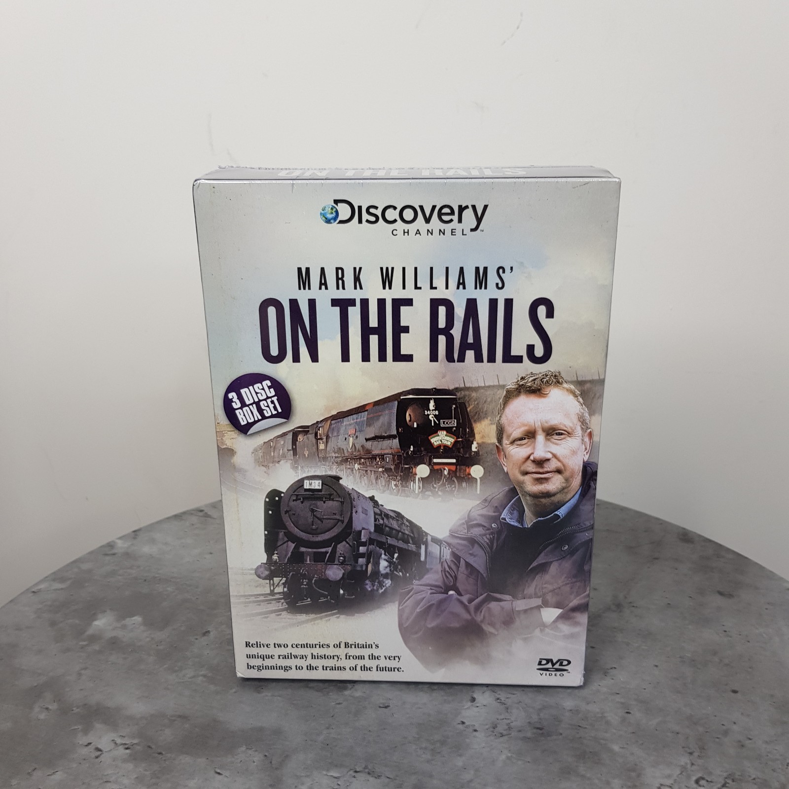 Mark Williams On The Rails 3 Disc DVD Box Set Sealed Discovery Channel Train