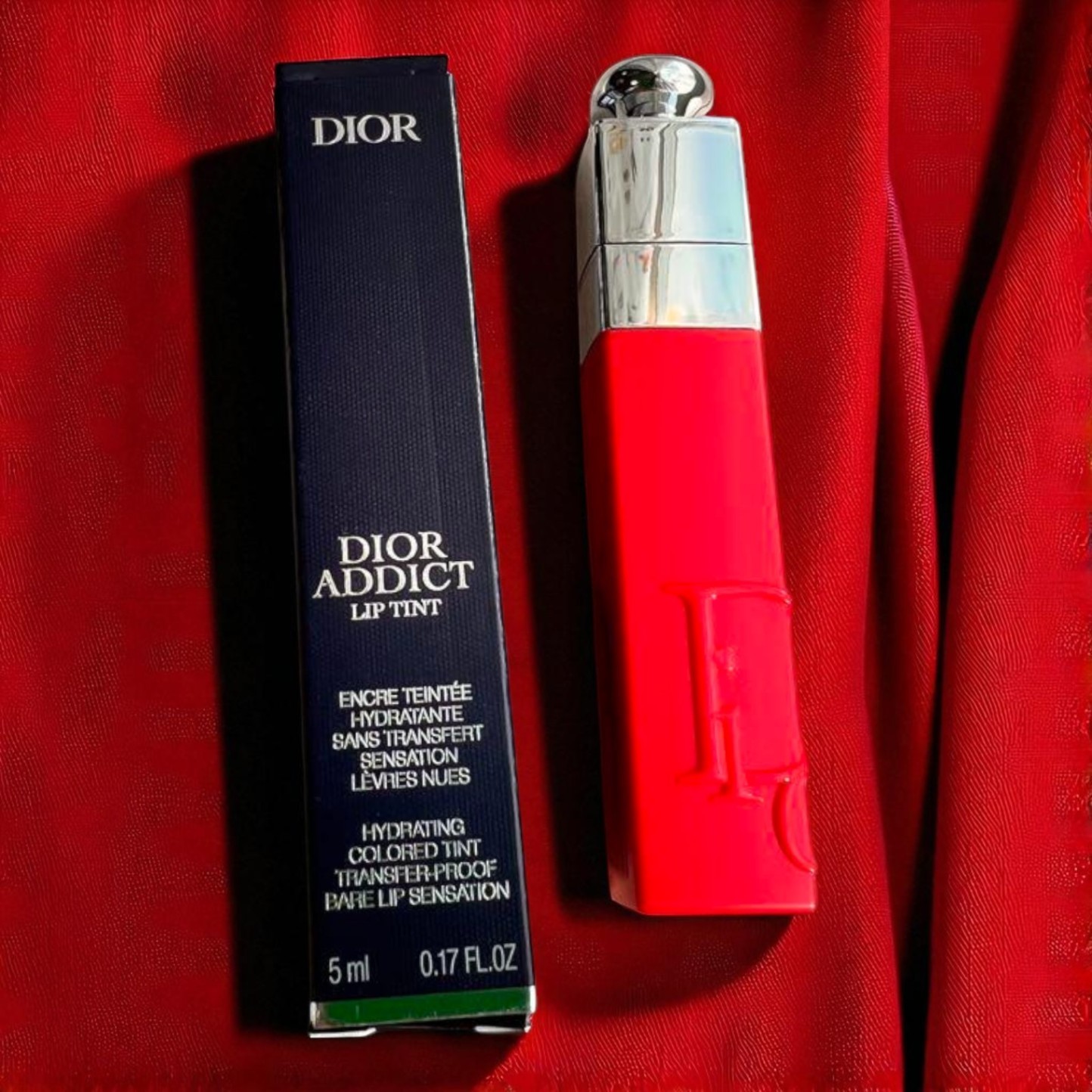 Dior Addict Lip Tint 5ml Red Moisturizing Lip Gloss France