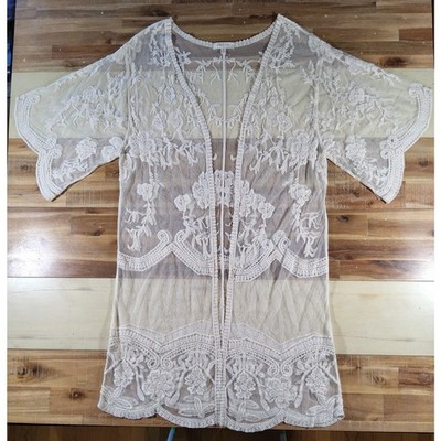 Festival Embroidered Sheer Layering Cardigan