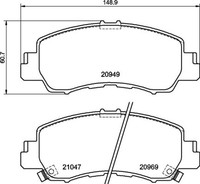 Brembo BremsbeläGe Ohne ZubehöR Vorne Rechts Links FüR Mitsubishi Eclipse Cross