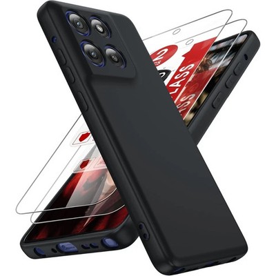 For Motorola Moto G Stylus 5G 2025 Case w/2 Pack Tempered Glass Screen Protector