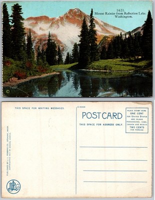 Mount Rainier Reflection Lake Postcard
