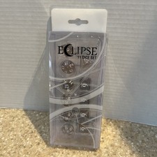 SMOKEY GREY Eclipse Dice 11-Die Set Ultra Pro with Storage Box ULP15571