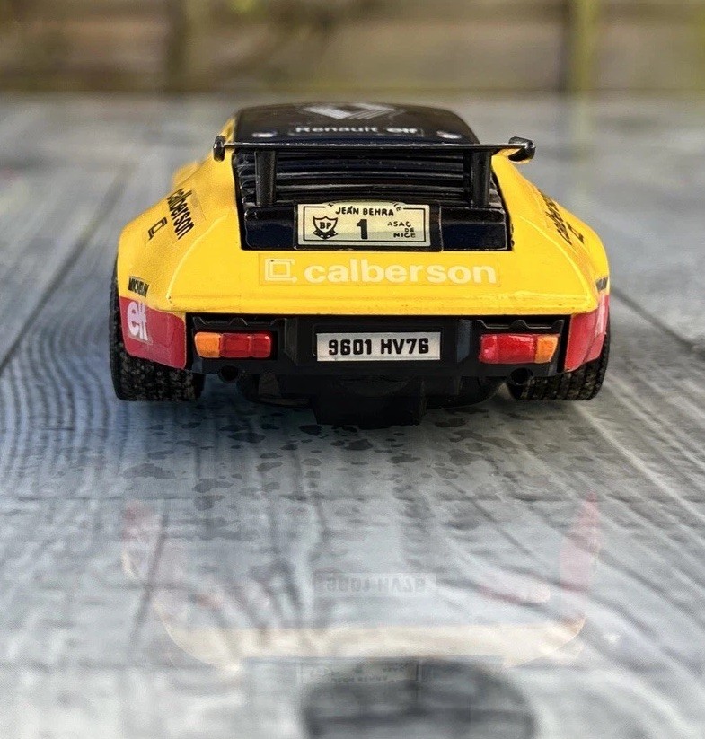 EIDAI ALPINE RENAULT A310 V6 RALLYE JEAN BEHRA 1977 G FREQUELIN #1 DIECAST 1:28