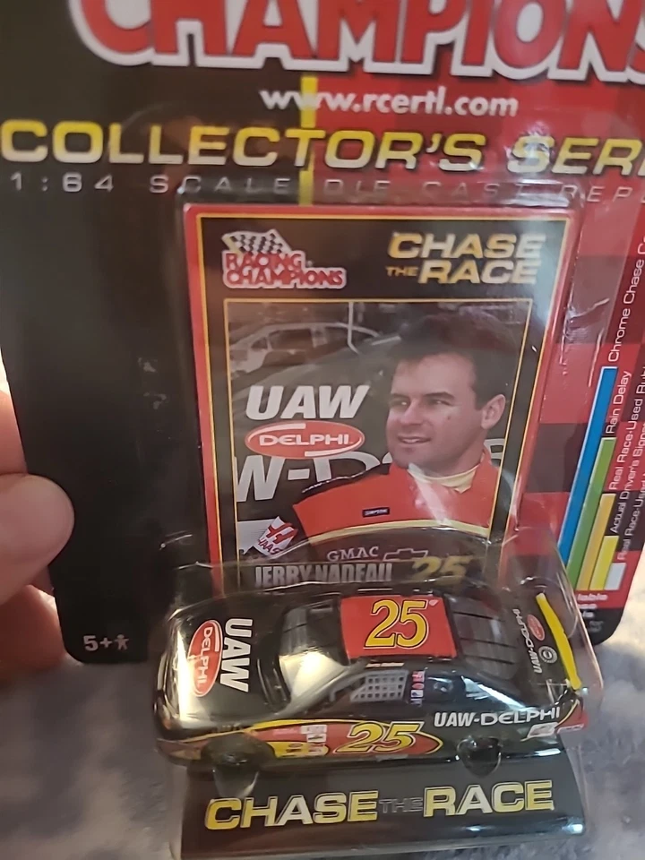 Racing Champions Jerry Nadeau #25 NASCAR Diecast Car UAW Delphi 2002 Chase Race - Image 2 of 3