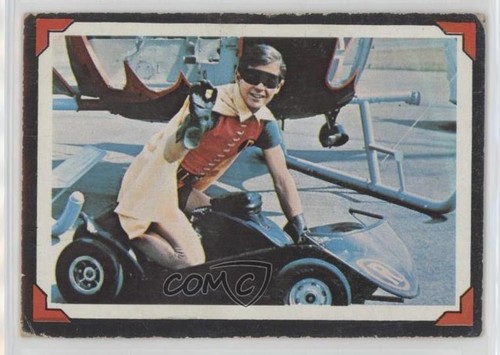 1966 Topps Batman Riddler Back #23 Boy Wonder's Bat-Cart — Raw