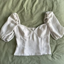 Wilfred Aritzia Novella Short Sleeve Blouse