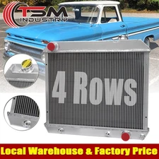 Upgrade 4 Rows Radiator For 1963-1966 1964 1965 Chevy C10 C20 C30 K10 K20 K30 US
