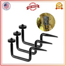 3 Pack Trail Camera Mount Tree Bracket 1/4 20 Screw Hunting Accessory Holder