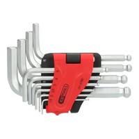 KS Tools Kugelkopf-Innensechskant-WinkelstiftschlüSsel-Satz 10-Tlg. Kurz