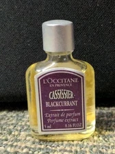 Black Currant L'Occitane Perfume Extract Cassissier Extrait Parfum 0.16 Oz Mini