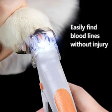 Professional Pet Nail Clipper Scissors with LED Light Cat Dog Nail Clipper