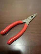 Snap-on Tools USA NEW RED 8" Talon Soft Grip Needle Nose Pliers w/ Cutter 196ACF
