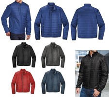 MEN'S INSULATED PACKABLE PUFFER, PUFFY JACKET, RESISTS WATER, ZIP POCKETS XS-4XL