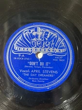 April Stevens - Don't Do It / Sweetest Day - Society 78RPM Lennon Bros