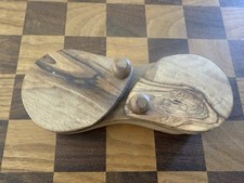 Vintage Bérard Olive Wood Double Salt Keeper...