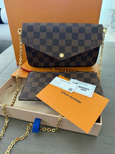 Louis Vuitton Felicie Damier Ebene Chain Cros...