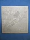 1885 Civil War Print - Map of Hilton Head, Showing It's Topography -FRAME 4 GIFT