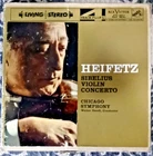 Sibelius, Heifetz, Chicago Symphony, Walter Hendl ‎– Violin Concerto - Reel to R