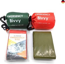 Notfall Überleben Schlafsack, Survival Biwaksack Erste Hilfe Rettungsdecken, 