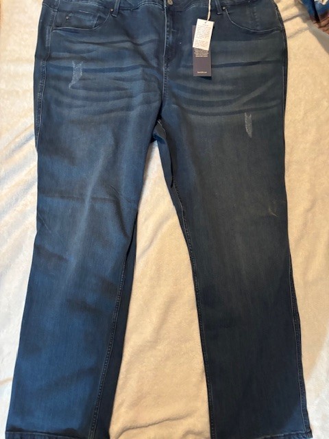 Laurie Felt Women's 3X Silky Denim Easy Skinny Blue Jeans