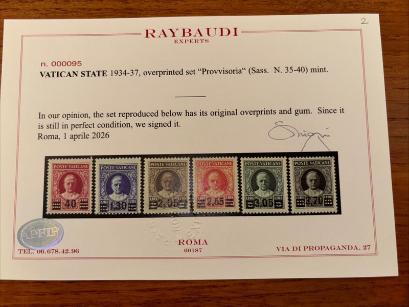 Vatican Provisional Mvlh Set
