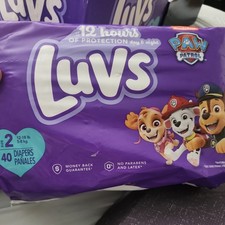 LUVS Size 2 PAW PATROL 40 count diapers