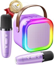 Mini Karaoke Machine for Kids  Girls Ages 3  12 with 2 Wireless Mics   Voi
