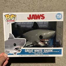 Jaws Great White Shark Funko Pop Movies #759 With Diving Tank