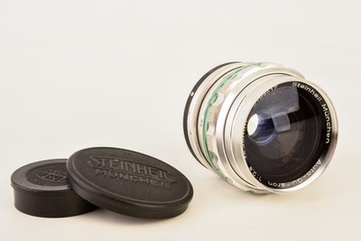 Exakta Mount Steinheil Munchen Auto Quinaron 35mm f2.8 Lens Green Ring AS-IS V28