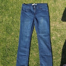 Levi's 512 Slim Taper Boys Jeans Blue 16REG Denim Zip Button Pockets Stretch