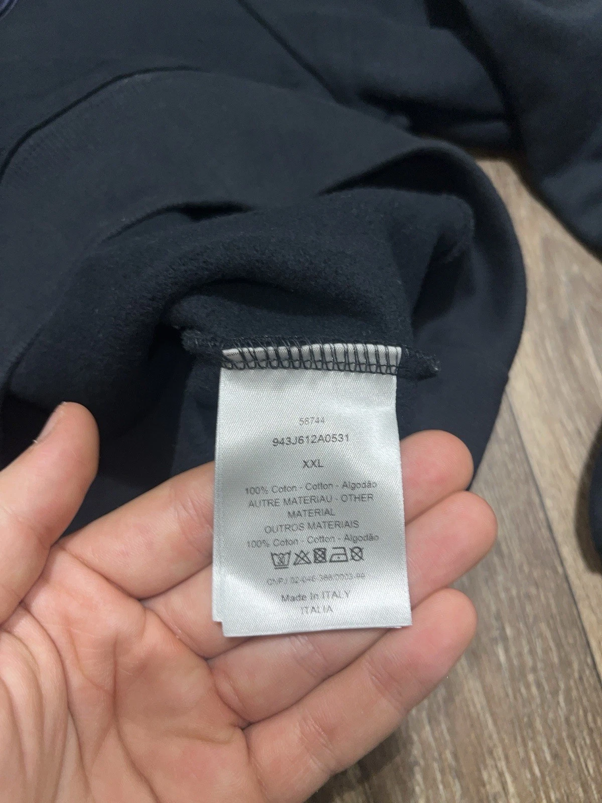 Felpa Dior CD Icona Logo Ricamato Uomo XL