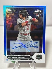 2023 Topps Pro Debut Dalton Rushing #PD-188 Blue Foil Autographs /150