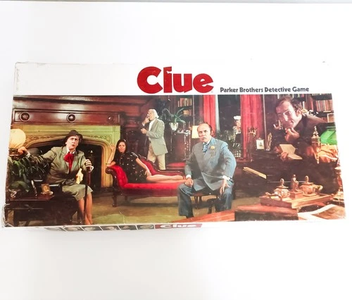 VTG Clue Board Game, Parker Brothers Classic Detective Board Game, Complete 1986