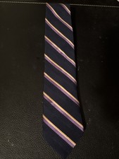 Brooks Brothers Navy Blue Striped Men's Tie 3  