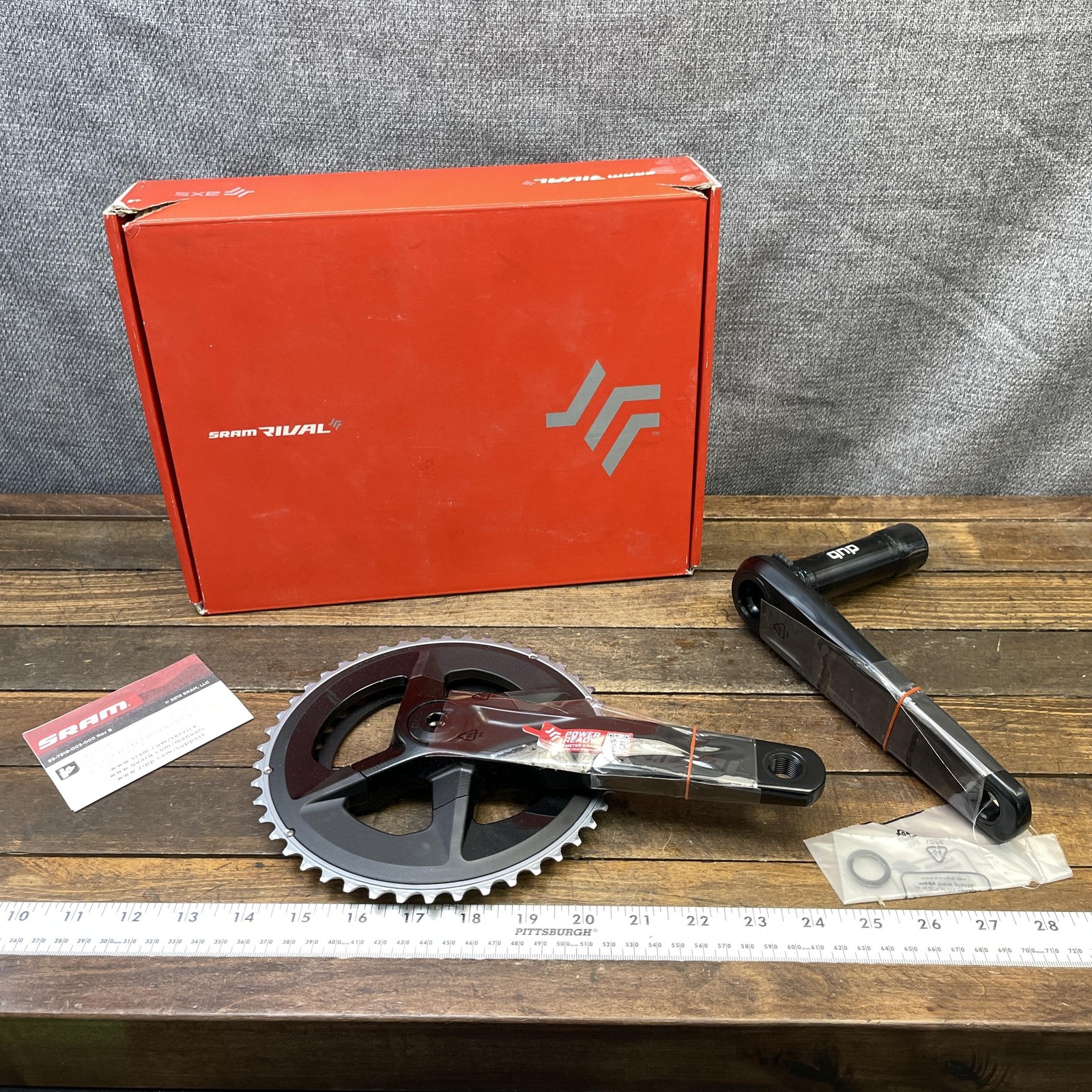 SRAM Rival D1 Crankset 172.5mm 48/35T DUB Road Gravel Bike Black 12-Speed