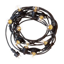 Spectrum Illu Lichterkette 5m Girlande Schwarz 10 x Fassungen E27 verlängerbar