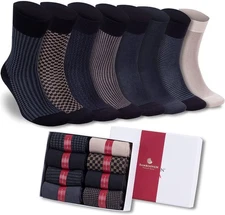 Bambooven Men’s Lightweight Dress and Trouser Socks – Premium Bamboo, Super Soft