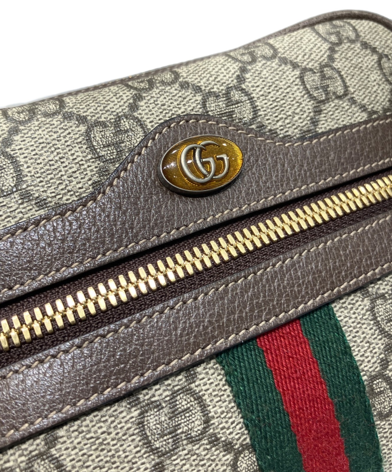 GUCCI Off-Di Small Waist Bag Brown GG Canvas Italy Model 517076 SN2587 thumbnail 5