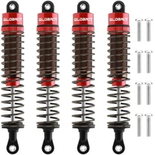 RC Shock Absorber Oil Adjustable 4Pcs RC Damper Set for 1/10 RC Crawler Car A...