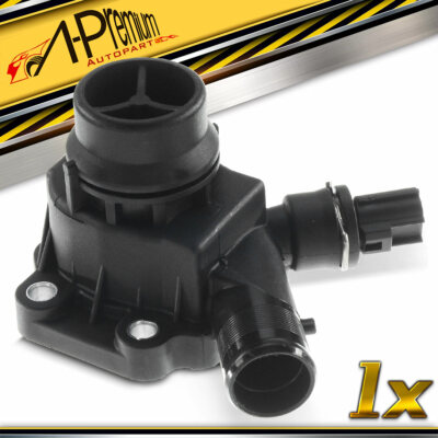 A-Premium Thermostat Housing Assembly w/ Sensor for Volvo XC60 XC90 S60 ...