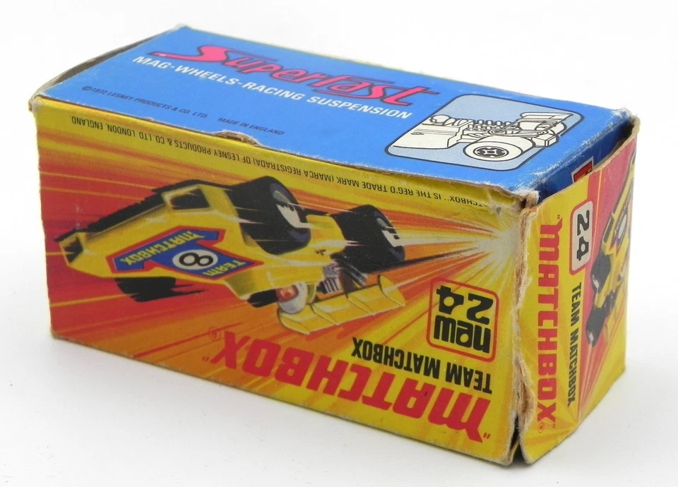 Matchbox Superfast 1970s MB 24 team matchbox race car Lesney  - Immagine 3 di 4