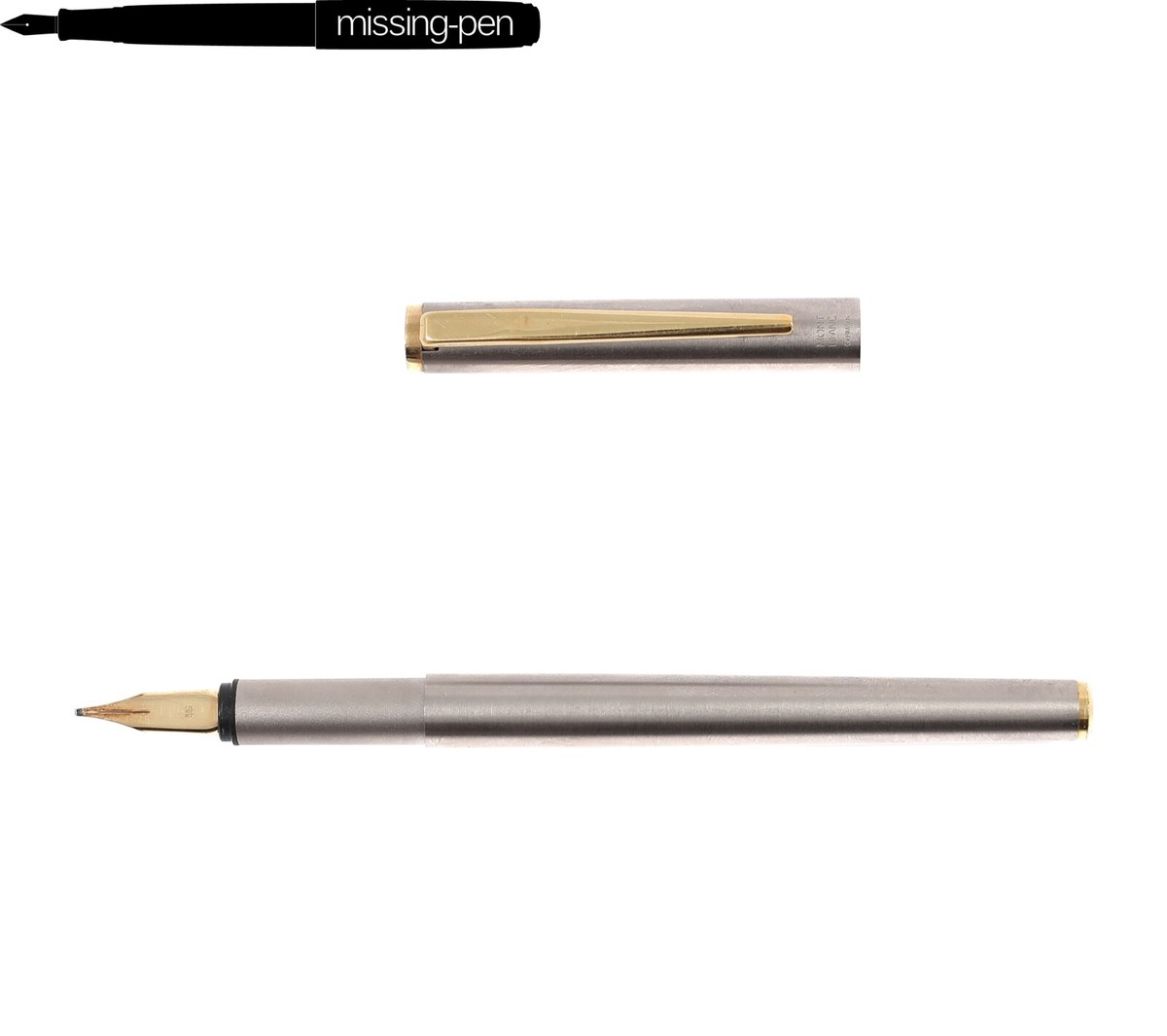 Montblanc Noblesse No. 1128 Cartridges Fountain Pen Metal Silver