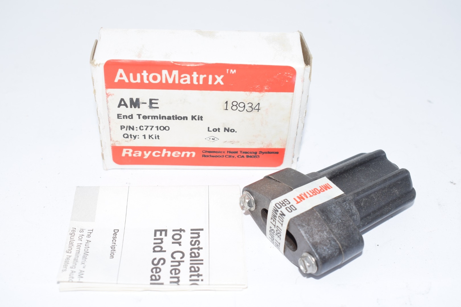 NEW RAYCHEM AM-E C77100 AUTOMATRIX END TERMINATION KIT