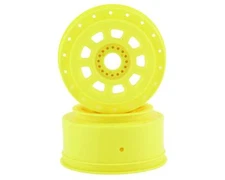 JConcepts 9-Shot Short Course Dirt Oval Wheels (2) (Yellow) [JCO3421Y]