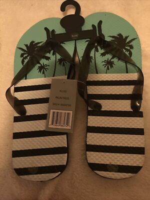 Aqua Stop women's XL (10) Flipflops Sandals Shoes Multi Color (TW-1773)