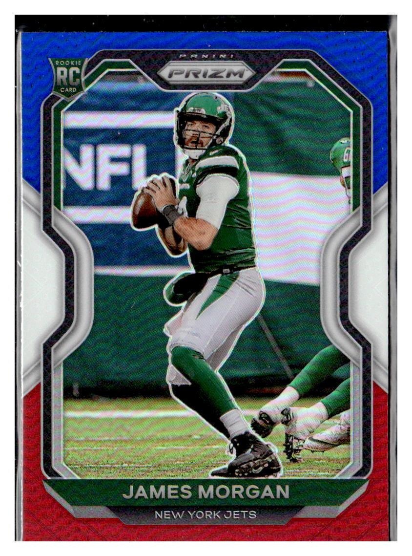 2020 Panini Prizm #356 James Morgan Red White Blue Prizm RC Jets